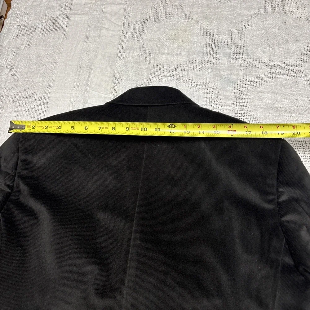 Joseph Abboud Men's Black Corduroy Modern Fit Casual Coat Size 40S